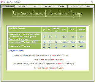 برنامج Lancer Conjuguer لتعلم تصريف الأفعال باللغة الفرنسية 3