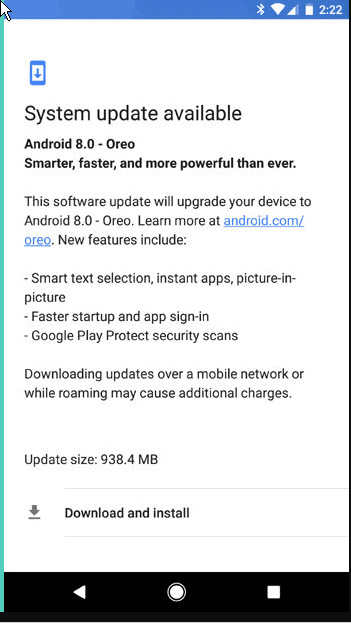 بدأ الترقية إلى الأندرويد أويو 8.0 Android Oreo لهواتف Pixel و Nexus رسميا