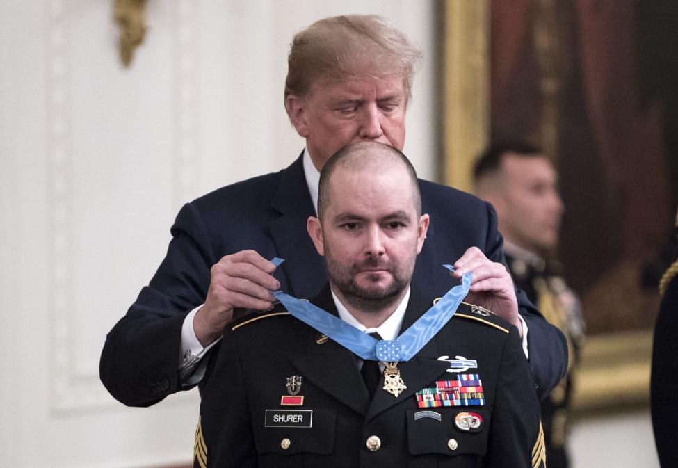Trump gives Medal of Honor to medic for actions in Afghanistan