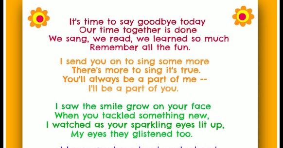 Mrs. Dyer's 5th Grade Class Blog: So Long but not Goodbye