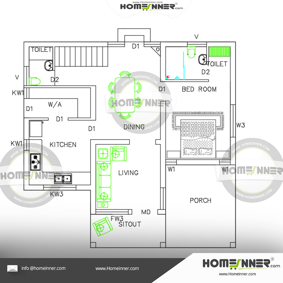House plan for 30 feet by 45 feet plot plot size 150 square yards House plan for 30 feet by 45 feet plot plot size 150 square yards