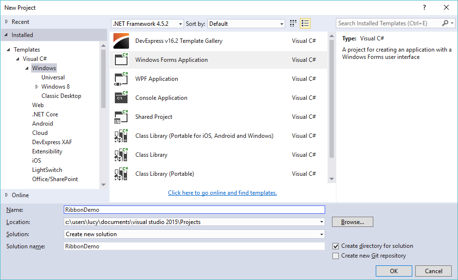 devexpress ribbon control