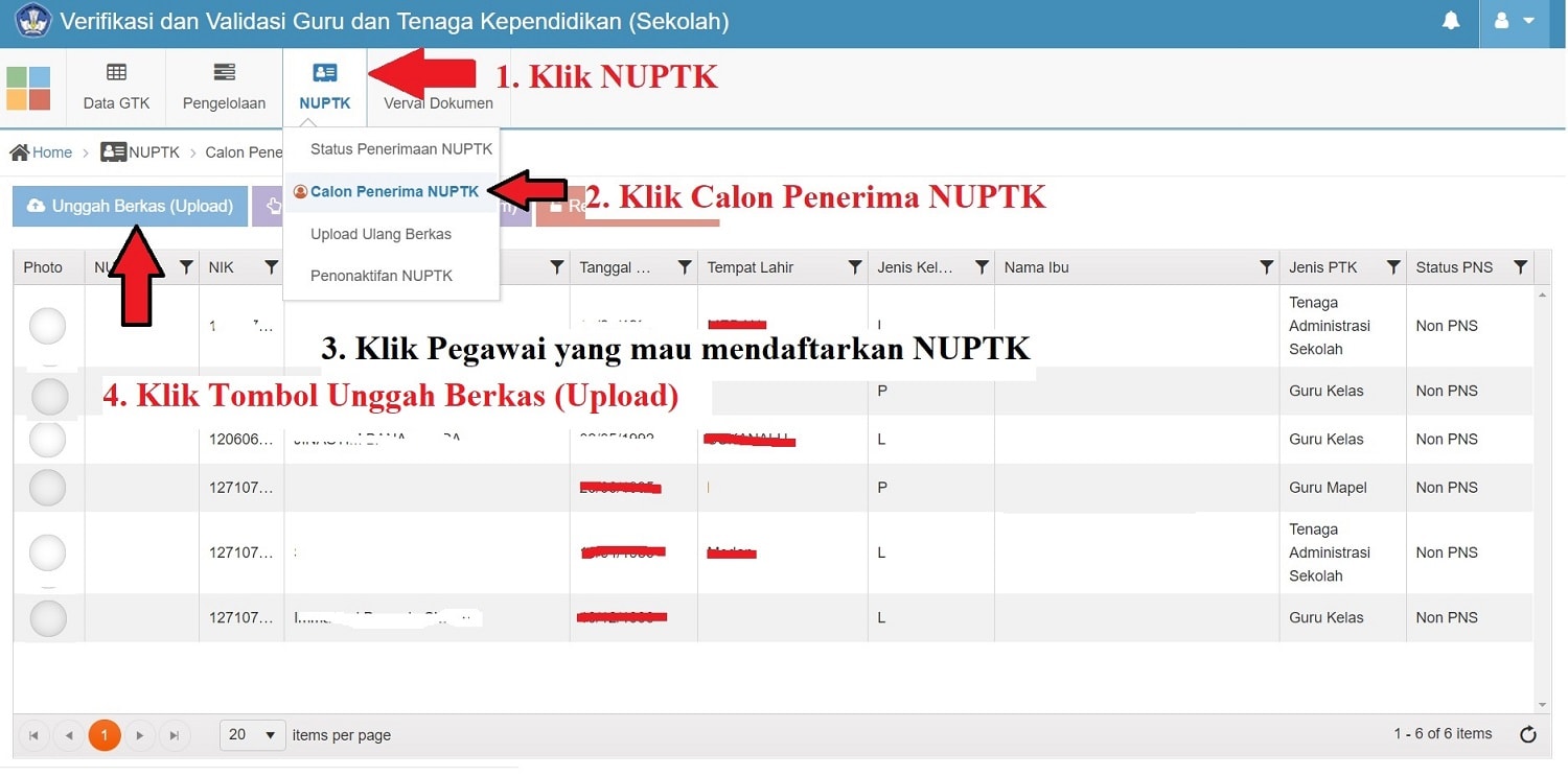Cara Pengajuan NUPTK melalui Verval PTK Periksa kembali berkas syarat NUPTK apa sudah benar atau tidak