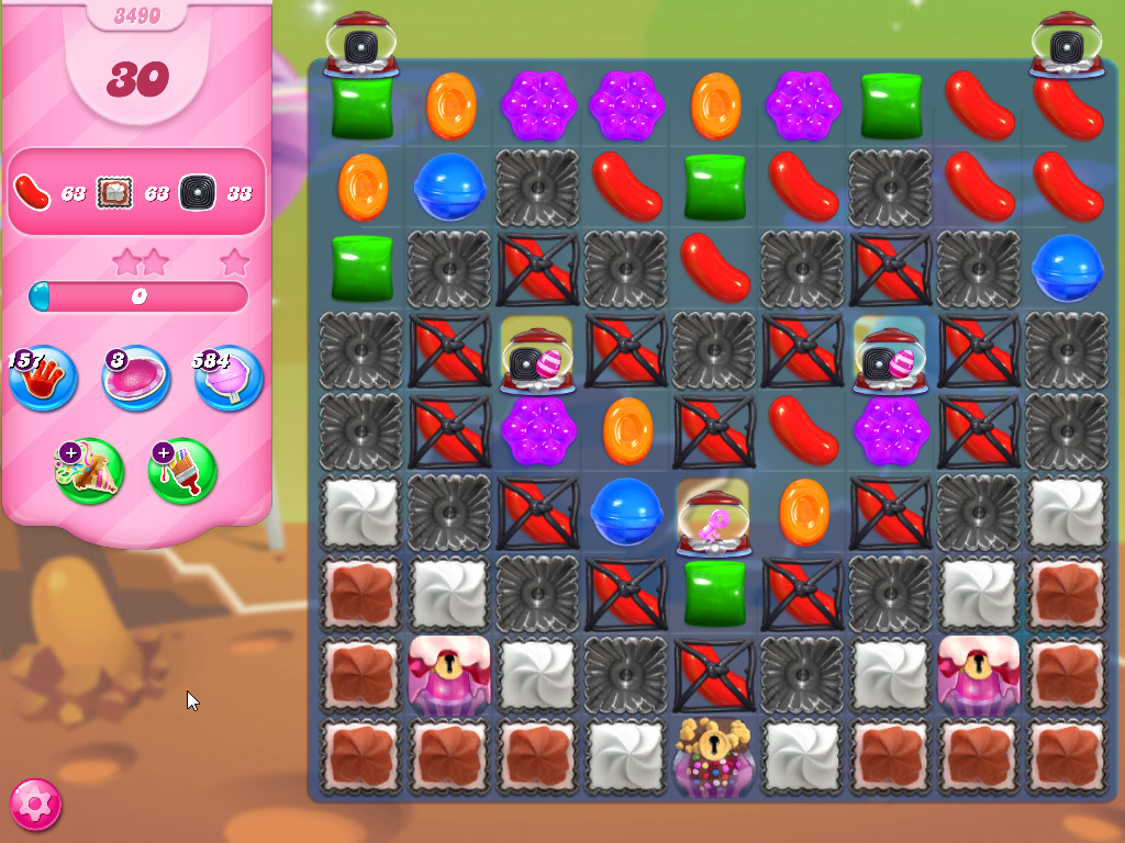Candy Crush Saga level 3490 Candy Crush Saga level 3490