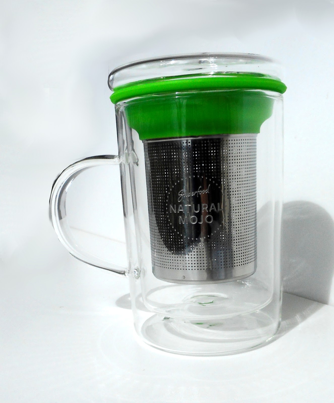 NATURAL MOJO Tea Glass infuser Review Photos Code Promo COSMELISTA
