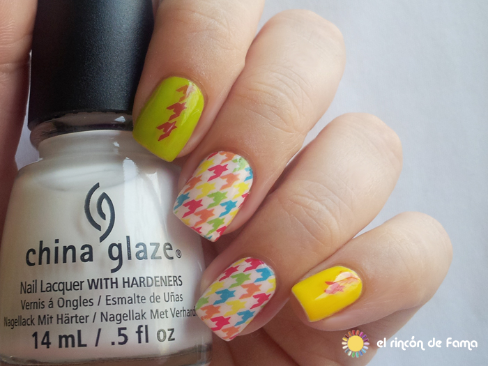 Houndstooth nails | el rincon de fama | lady queen beauty