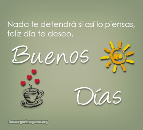 Buenos días pensamientos con cariño.