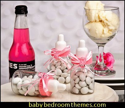 Pink Baby Bottle Favors  baby shower decorations - baby shower party decorations - Creative baby shower gifts - baby shower party props -  baby shower balloon decorations - useful baby shower gifts - Baby Shower Planning  - gender reveal party - baby shower favors