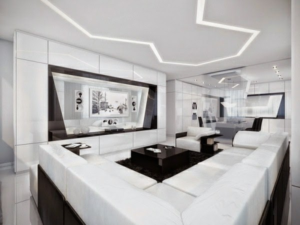 Living room in white &#8211; 30 bright ideas!