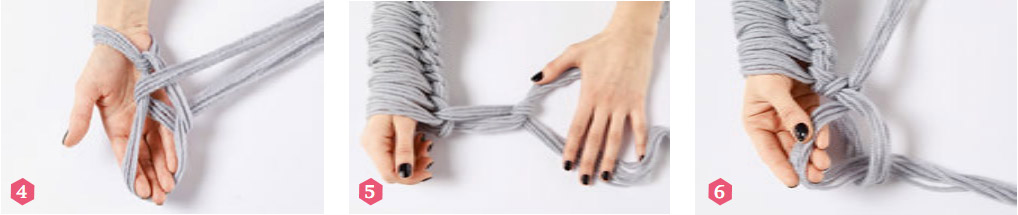 Вяжем шаль руками. Shawl  Arm Knitting