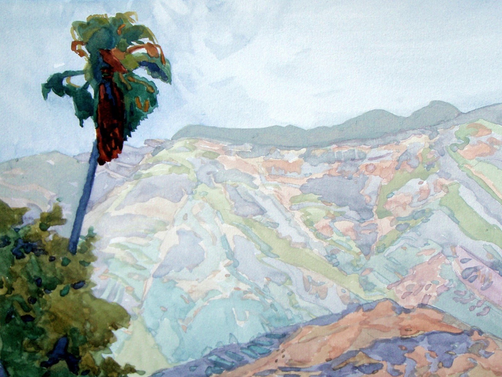 robin purcell california watercolors in the plein air tradition "Ojai