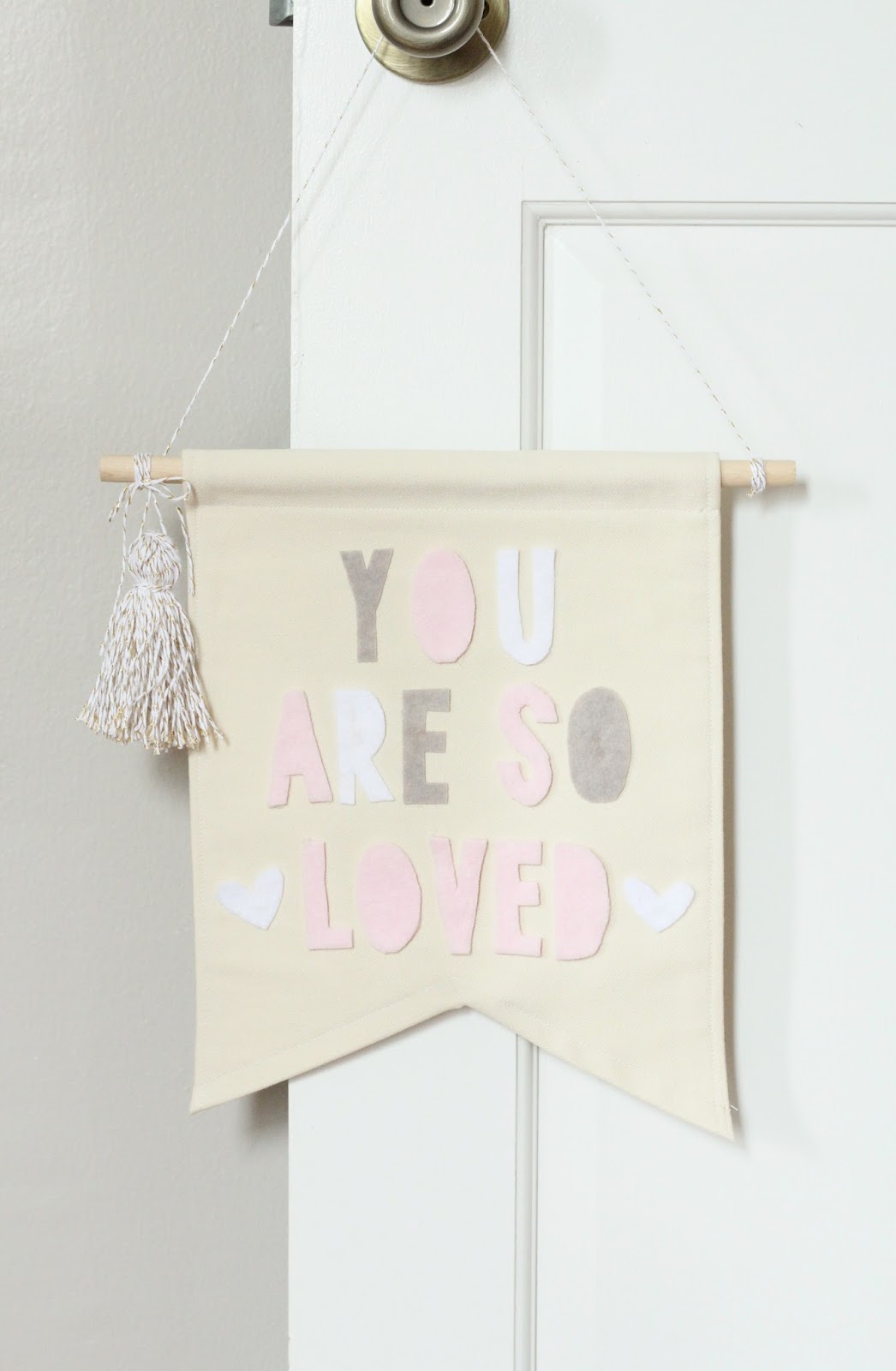 Lovely Little Life DIY Banner Wall Hanging (with no sew option)