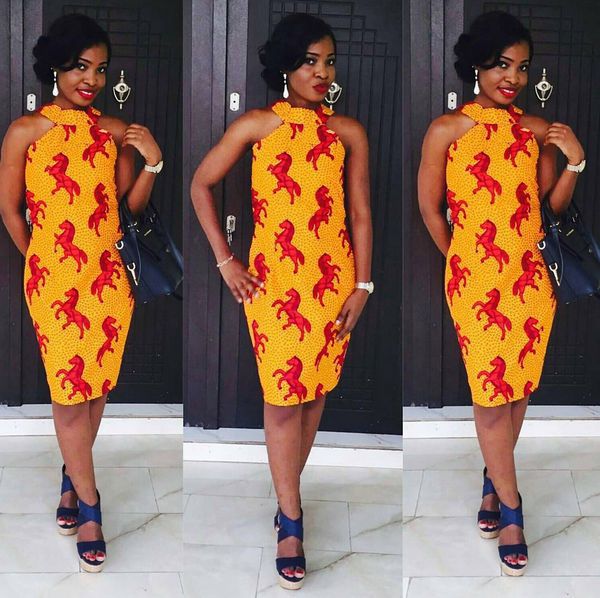 simple gown styles with ankara