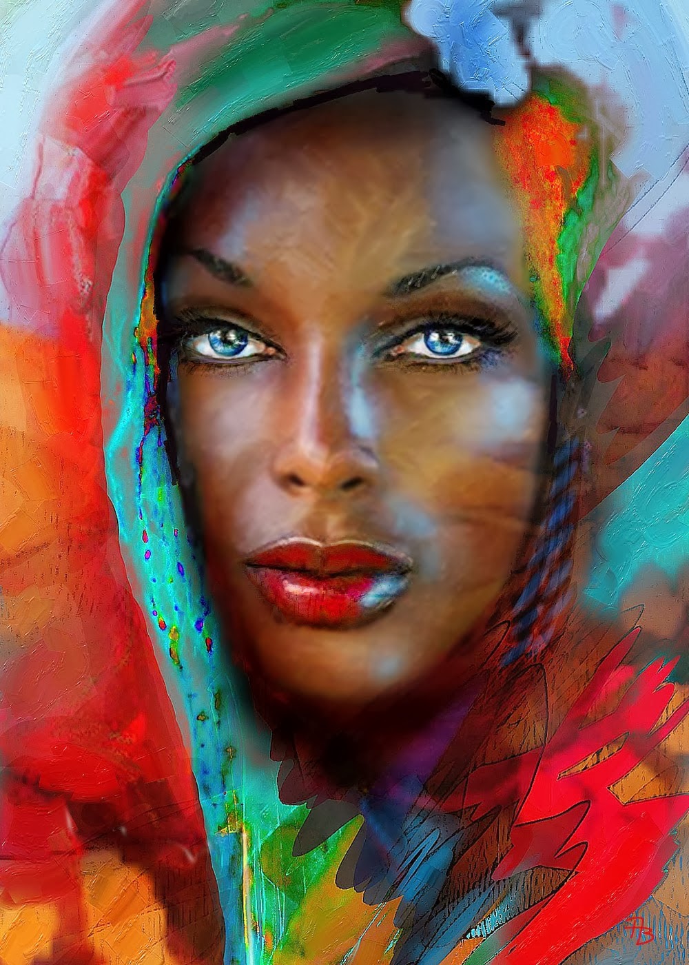 Angie Braun, 1961 ~ Blue Eyes.. | Tutt'Art@ | Pittura • Scultura