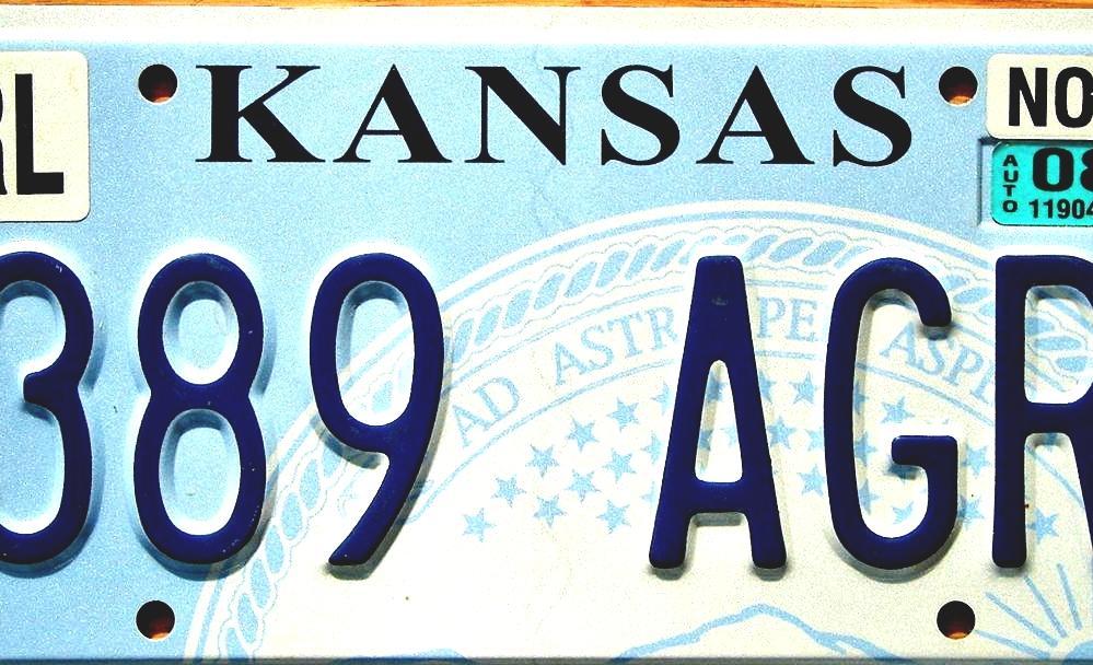 Vehicle Registration Plates Of Kansas Kansas Auto Registration