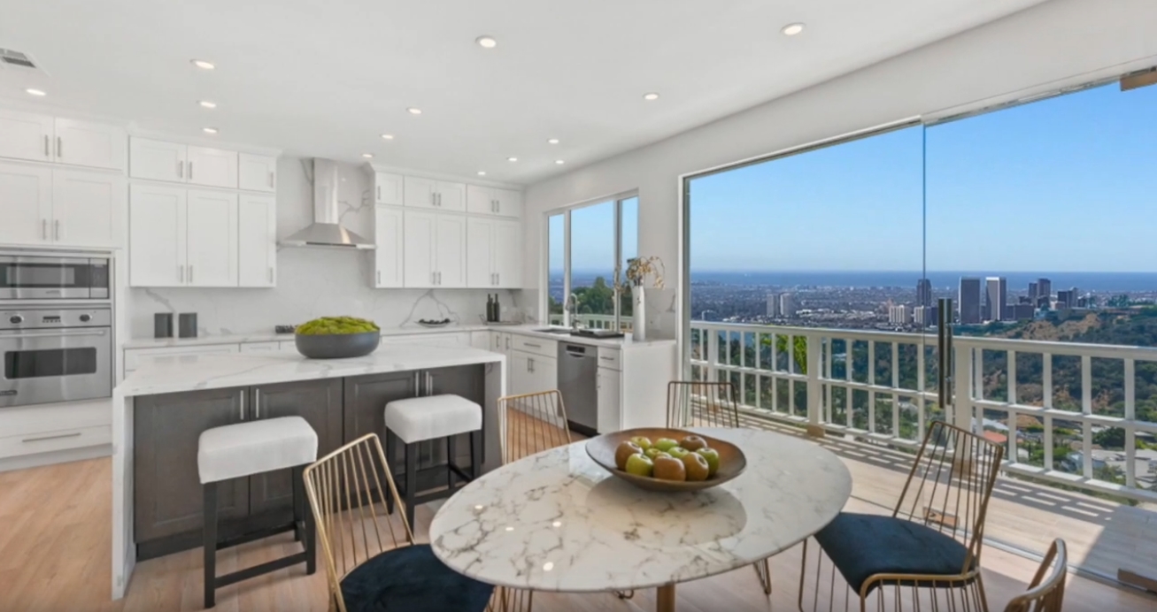 Luxury Home Interior Design Tour vs. Uninhibited jetliner views | 2019 Sunset Plaza Dr | Rita Benelian