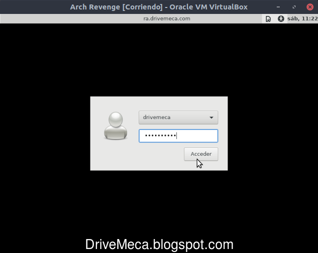Escribimos la contraseña de la cuenta de usuario Escribimos la contraseña de la cuenta de usuario