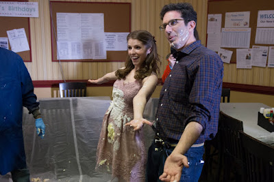 Anna Kendrick and Jeffrey Blitz on the set of Table 19 (5)