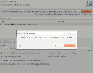 Install IBM Worklight - Menambah Repositori Install IBM Worklight - Menambah Repositori