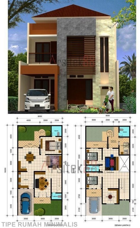 home design interior singapore Rumah  2  Lantai  Di Lahan  Sempit  Desain Rumah  Minimalis 