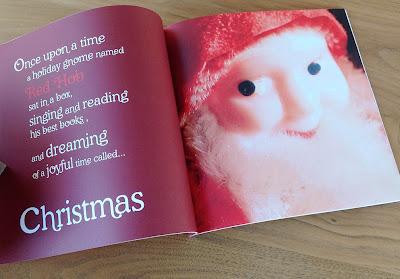 This kitsch Christmas gnome fromt he 1950s wakes up in the story and wants to find the holiday in this book by Bindlegrim