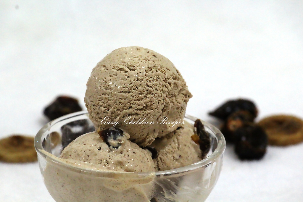Easy Children Recipes KHAJOOR ANJEER ICECREAM / DATES ICECREAM