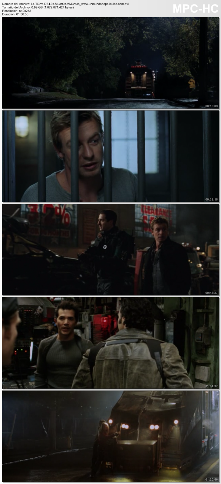 Capturas de la película.