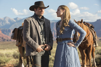 James Marsden and Evan Rachel Wood in HBO's Westworld Series