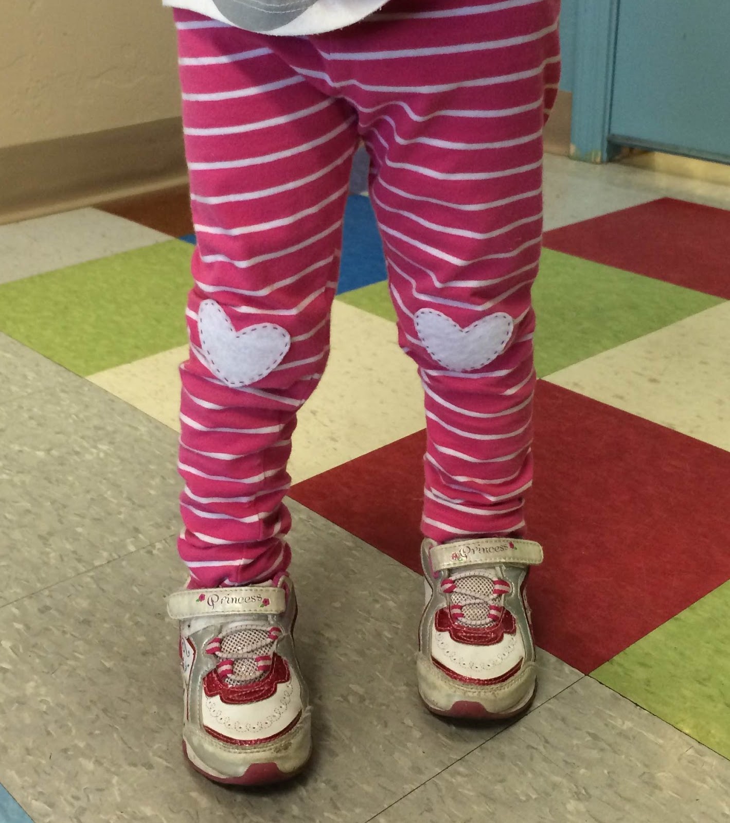 C is 4 Crafting Heart Patched Toddler Pants