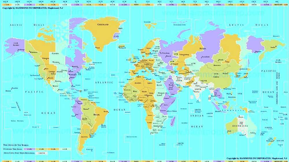 Карта времени 2019. Время во всем мире карта. Мировое время на карте.