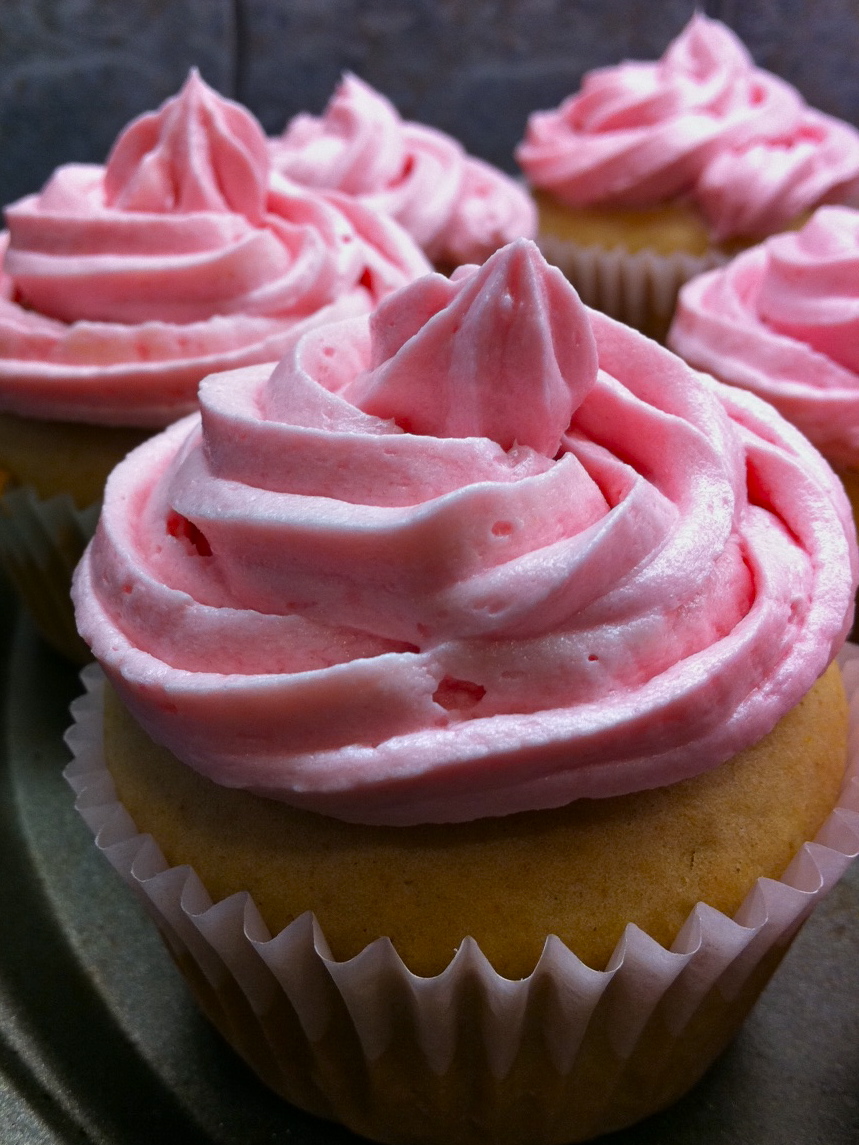 Evolve Vegan: Raspberry-filled Rose Cupcakes with Pink Buttercream Frosting