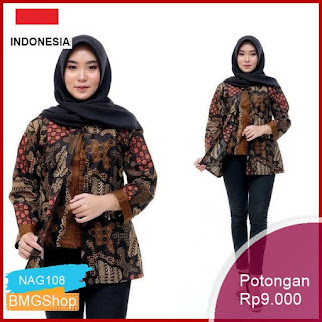 NAG108 Atasna Batik Wanita Ppbtk07 Batik Casual Murah Bmgshop