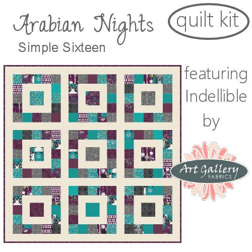 Fort Worth Fabric Studio Arabian Nights Simple Sixteen Quilt