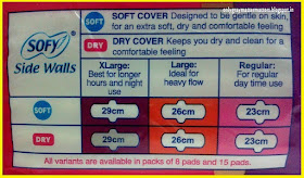 Always Sanitary Pads Size Chart