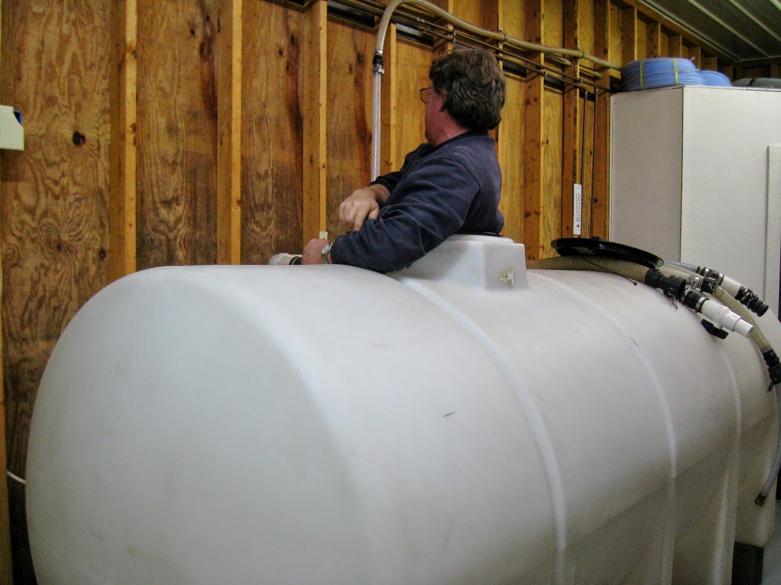 Walling's Maple Syrup From the inside of a sap tank