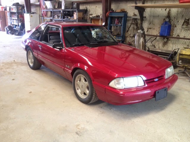 Whiteboy S Mustangs 1993 Mustang Lx 5 0 5spd Electric Red Found This 1993 Mustang Lx Hatch Roller Two Hours Away No Motor But Came With Tons Of Parts And I Had A At The Real 5 0 Car Opal Grey