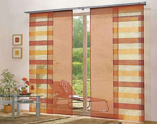Stylish Japanese Curtains Panels For Door And Windows