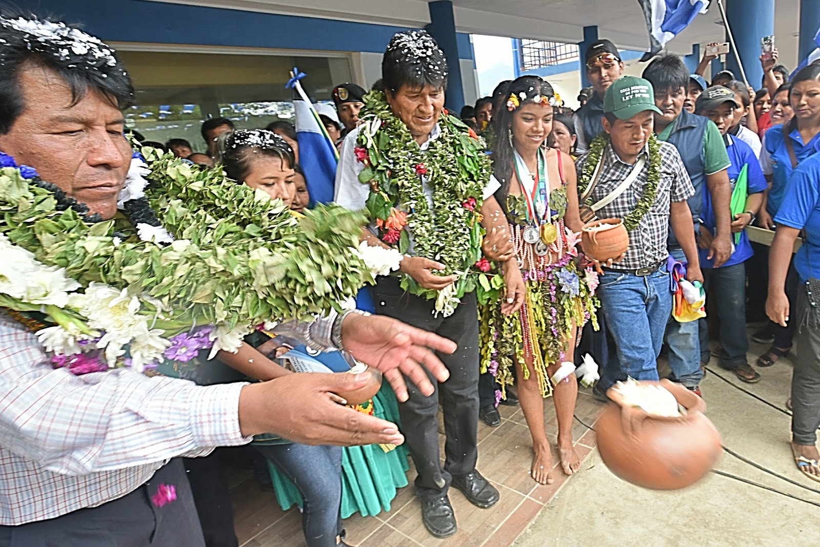 Evo Morales celebró su cumpleaños en una región cocalera supuestamente disidente / ABI