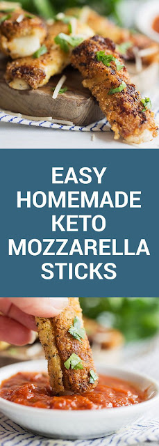 Easy Homemade Keto Mozzarella Sticks Easy Homemade Keto Mozzarella Sticks