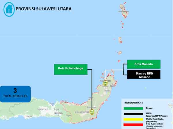 Lokasi Tes Cat BKN Propinsi Sulawesi Utara Lokasi Tes Cat BKN Propinsi Sulawesi Utara