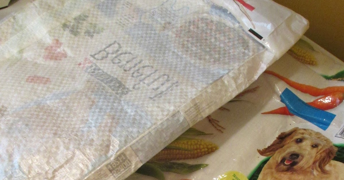 Just my Stuff Recycled Dog Food Bag to Homemade Grocery Bag