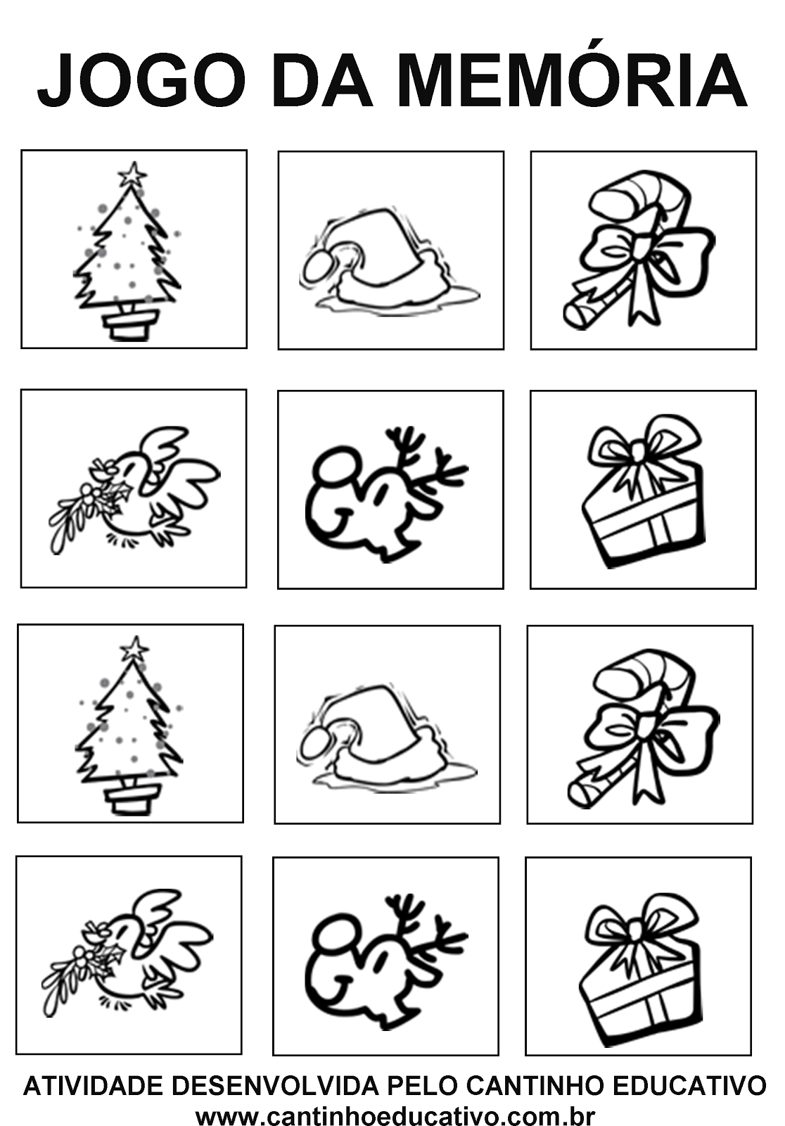 Atividade para imprimir – Jogo da memória de Natal – Blog – Oitopeia  Brinquedos