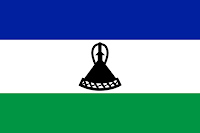 Logo Gambar Bendera Negara Lesotho PNG JPG ukuran 200 px