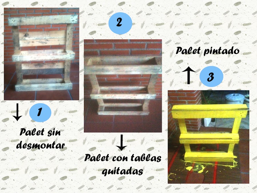 Pasos para reciclar un mueble con palets para decorar el jardín o terraza