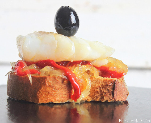 Tosta De Ventresca De Bacalao 
