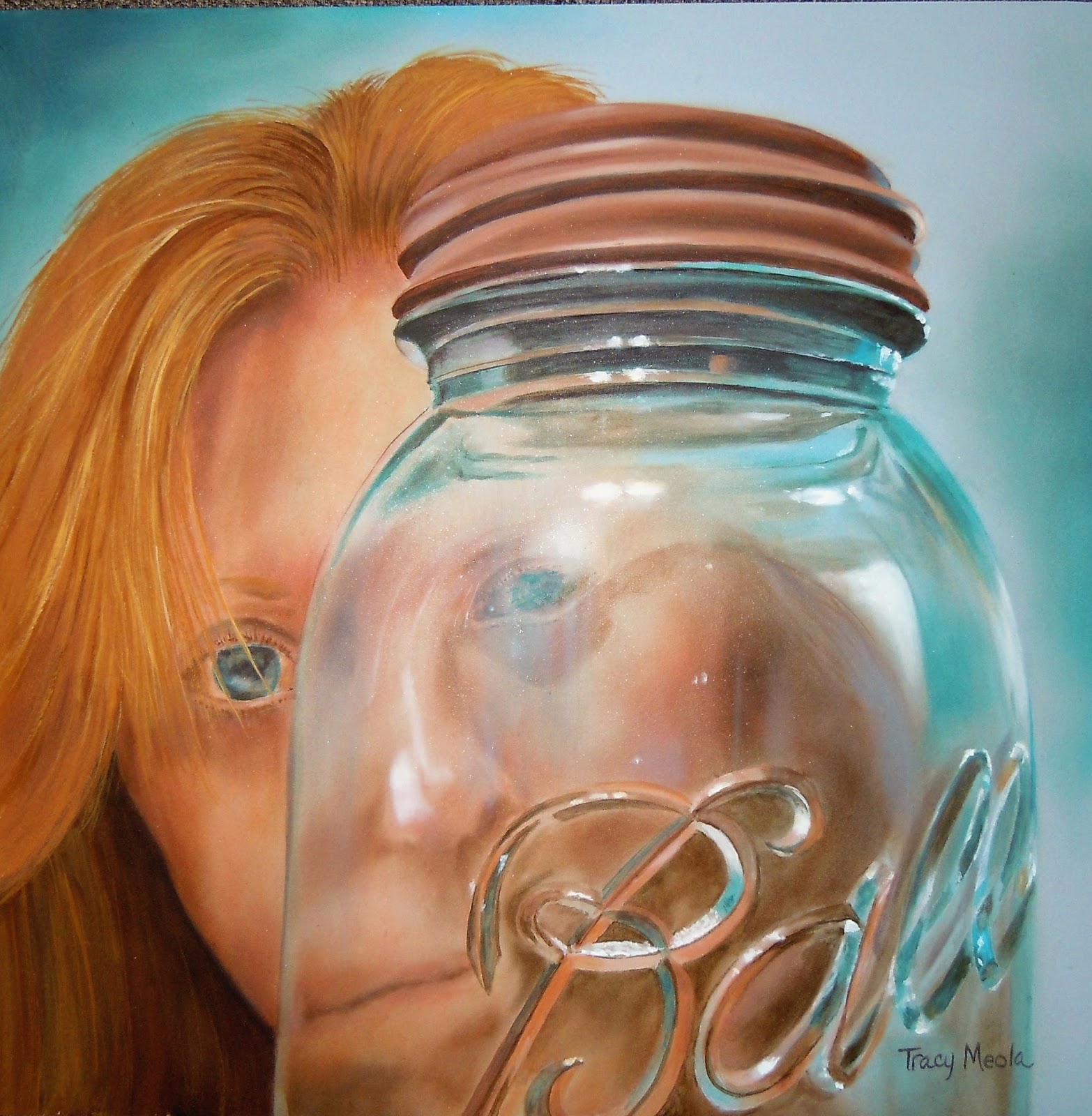 Self Portrait Jerry's Artarama Acrylic Painting