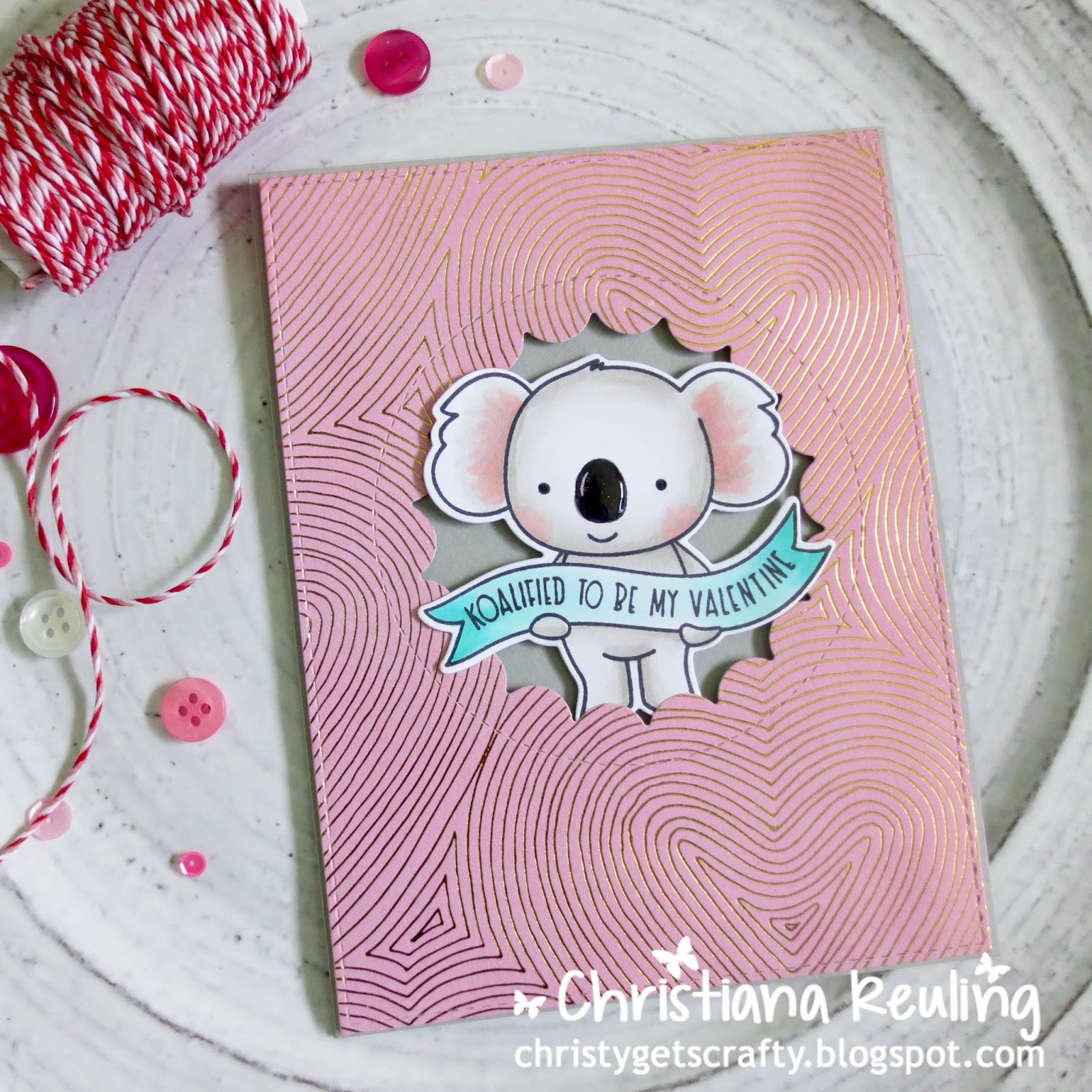 christy gets crafty to a koality friend valentine card series 7