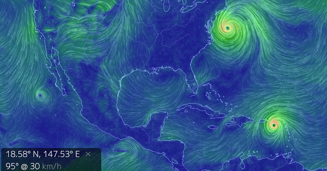 風の流れが視覚的に見れるサイト「earth:」が面白い【n】　地球の風をビジュアル化