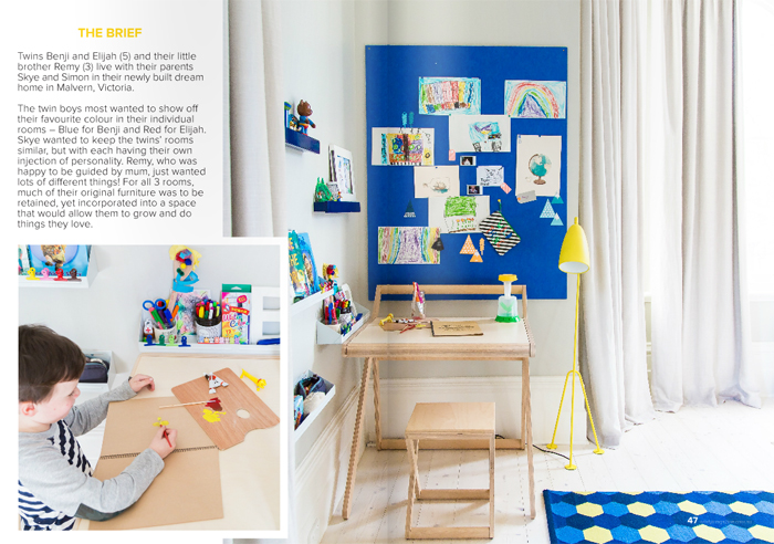 Boy's room created by Jacinda Malloy - Hidesleep in Mintymagazine - Australia