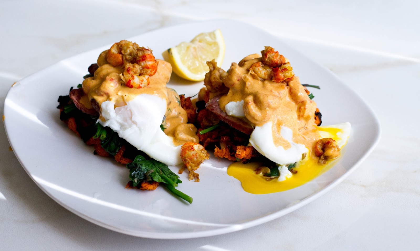Cajun Eggs Benedict with Crawfish Aioli denimelon eats